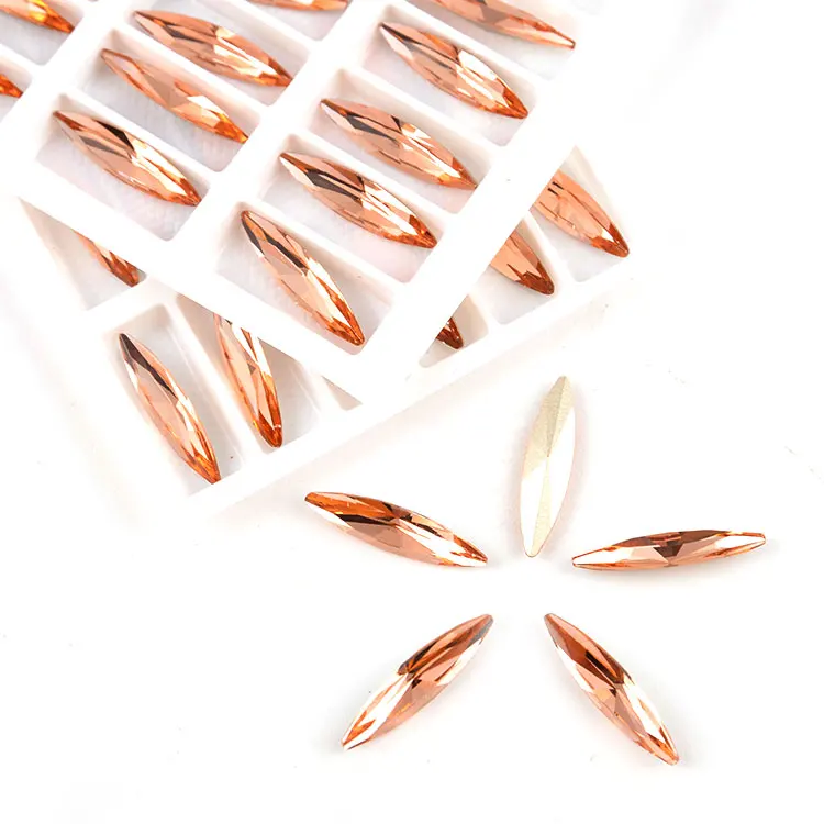 Бусины россыпью хрустальные стразы алмазные кристаллы 6*24 мм 9 5*35 и т. д. Navette