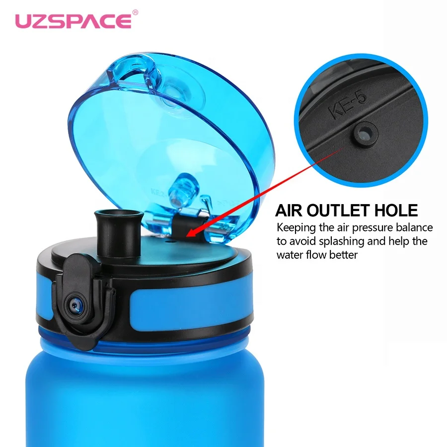 UZSPACE China supplier BPA free Triton 650ml bottle for water tritan material 100% BPA free  leakproof water bottle for sports