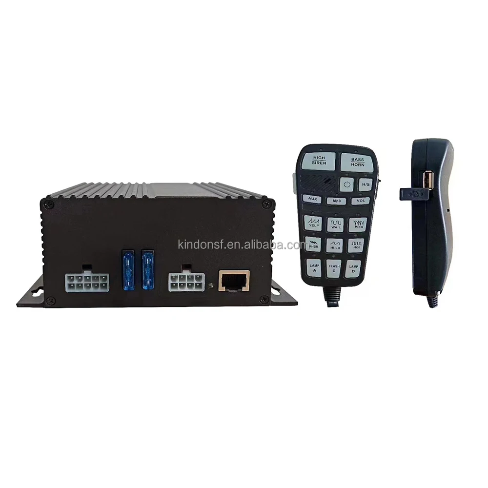 Factory wholesale ambulance siren 12V siren 100w 150w 200w siren horn amplifier with MP3 for emergency firetruck CJB126