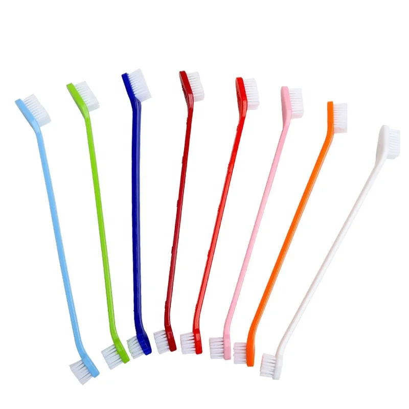 Color Dog Super Soft Pet Brush Filament for Toothbrush Finger 1 Head Toothbrush