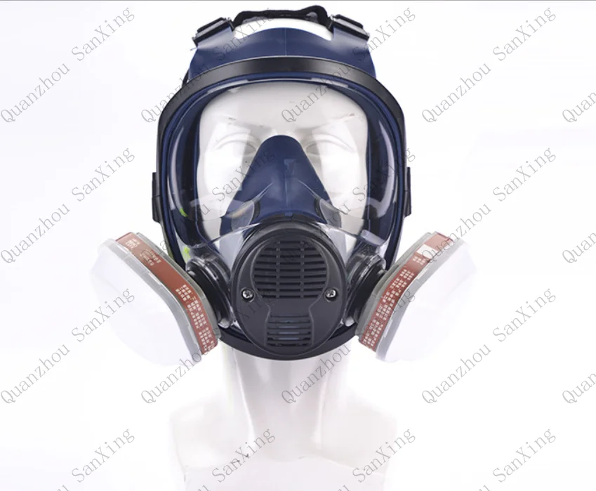 Reusable Worker Safety Half Face Half Face Respirator Activated Carbon Single Filter Dustproof KN95 Carbon Fiber Silicone
