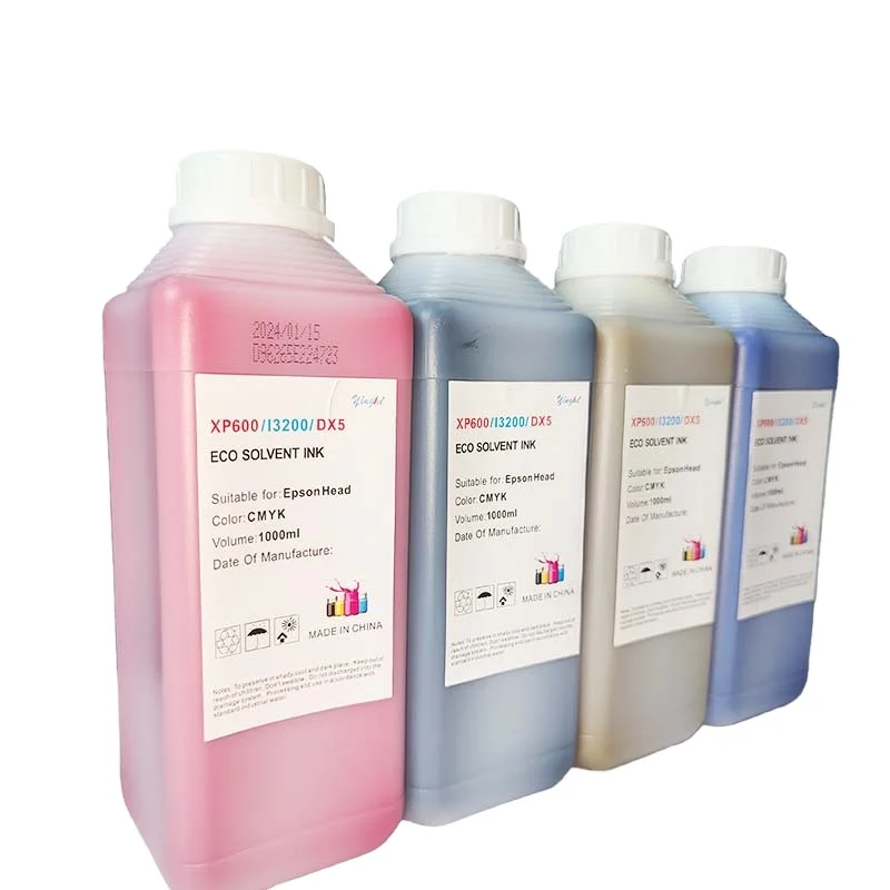 Чернила растворителя Yinghe ECO CMYK для принтера-