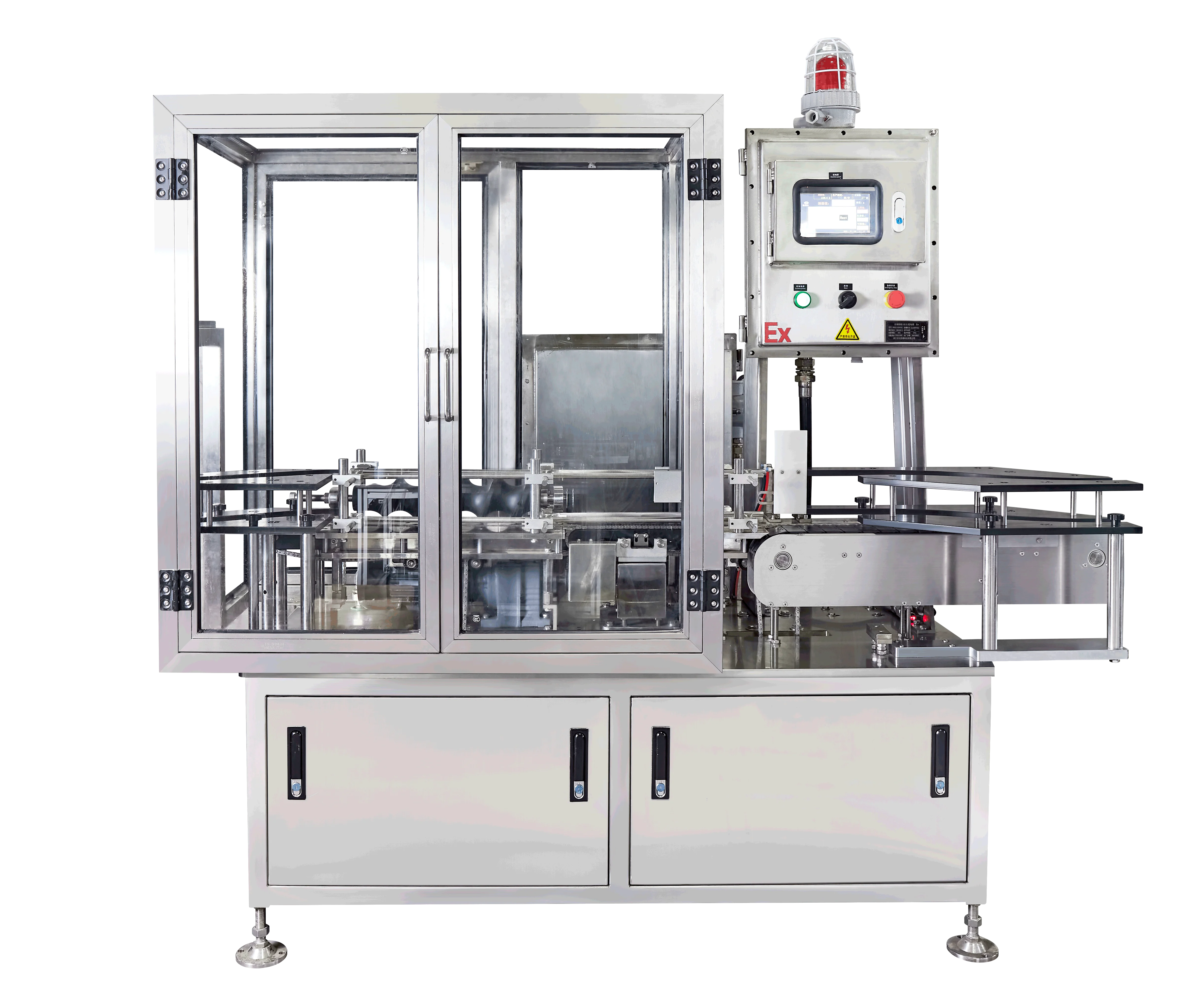 Aerosol filling machine two-unit high speed production line