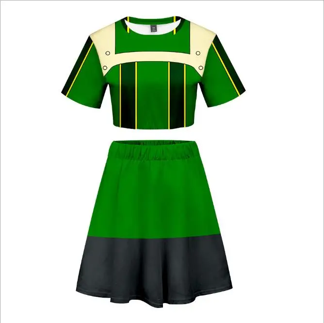 
High quality My Hero Academia 3D clothing cosplay 3D printed cosplay sweatshirts for women skirt sets 