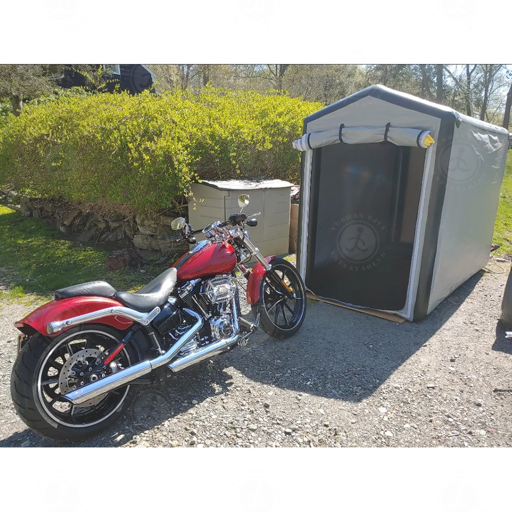 Outdoor Inflatable Protecting Tent for MotorBike Waterproof Cover Motorcycle Parking Tent Cover Shelter Storage Garage