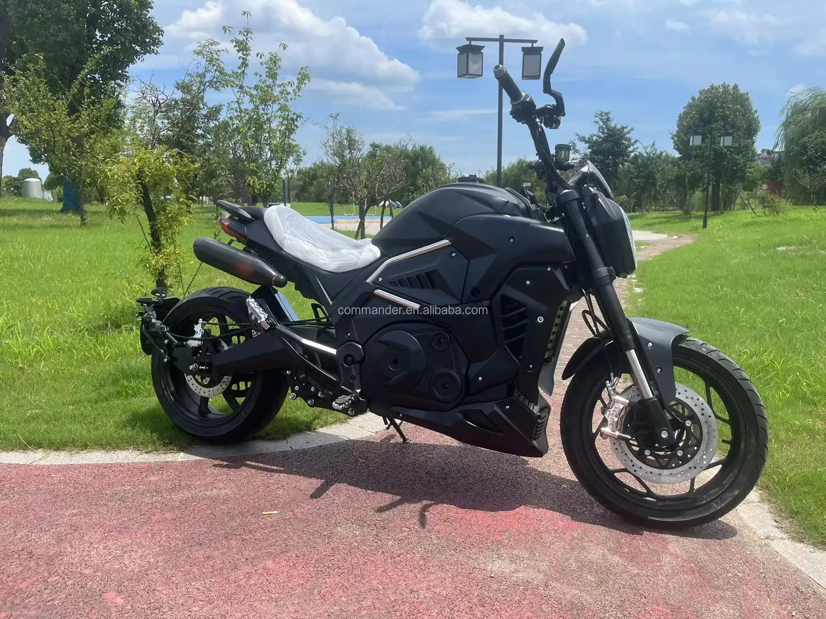 China Manufacture 8000W Mid Belt Motor Electric Motorcycle Top Speed 150km/h