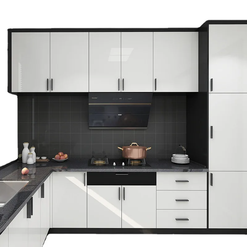 All aluminium cabinets space aluminium magnesium alloy Hanging storage cabinets  customization Kitchen furniture