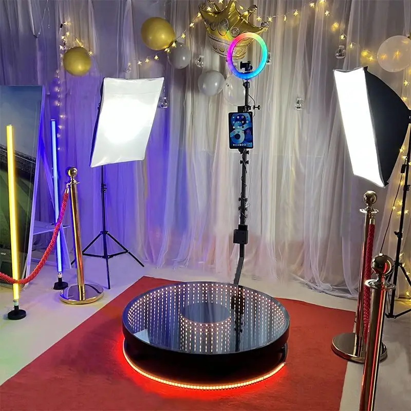 2024 BEST SELLING 360 video booth wholesale manual auto abys 360 photo booth 45 inch Infinity 360 Photo booth