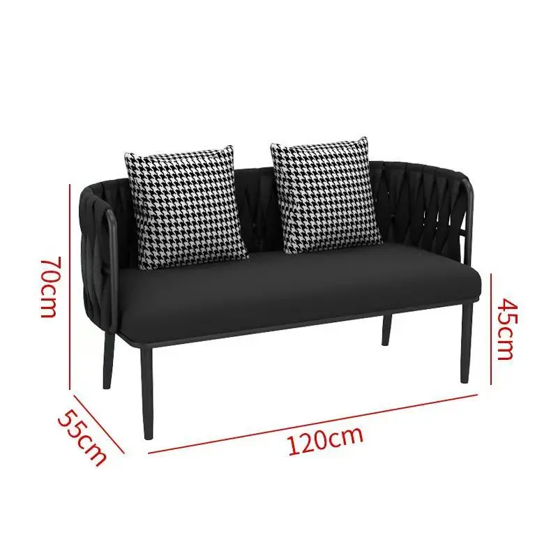Wholesale Nordic Modern Black Luxury  Chairs Home Sets Living Room Accent Furniture Waiting Room Salon Furniture