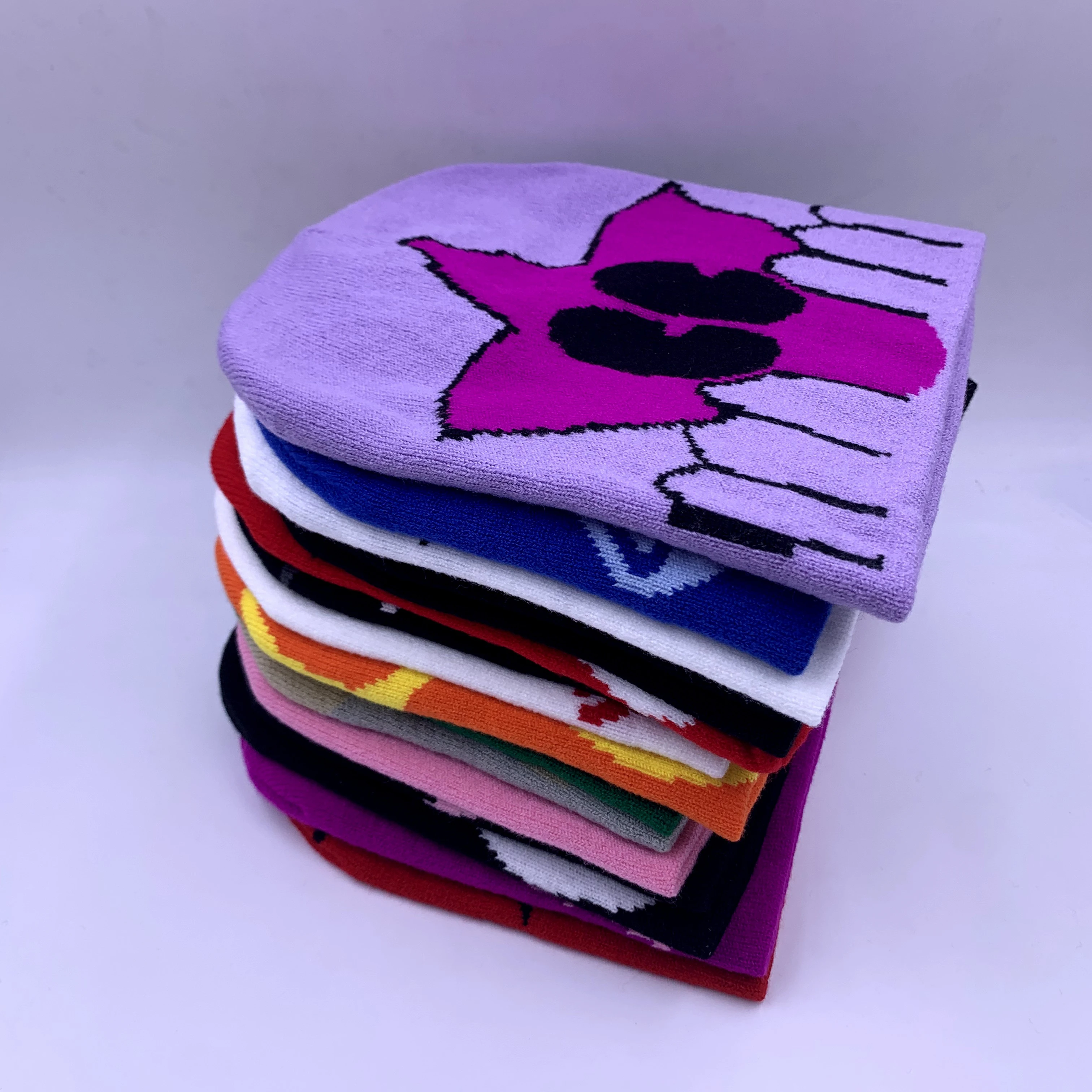 Wholesale Unisex Acrylic Knitted Beanie Hat Winter Warmer Sports Ski Cap Skull Merino Jacquard Beanie