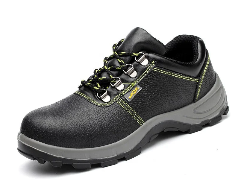 High-top two-layer leather injection labor insurance PU polyurethane solid sole work Anti-puncture and puncture safety shoes