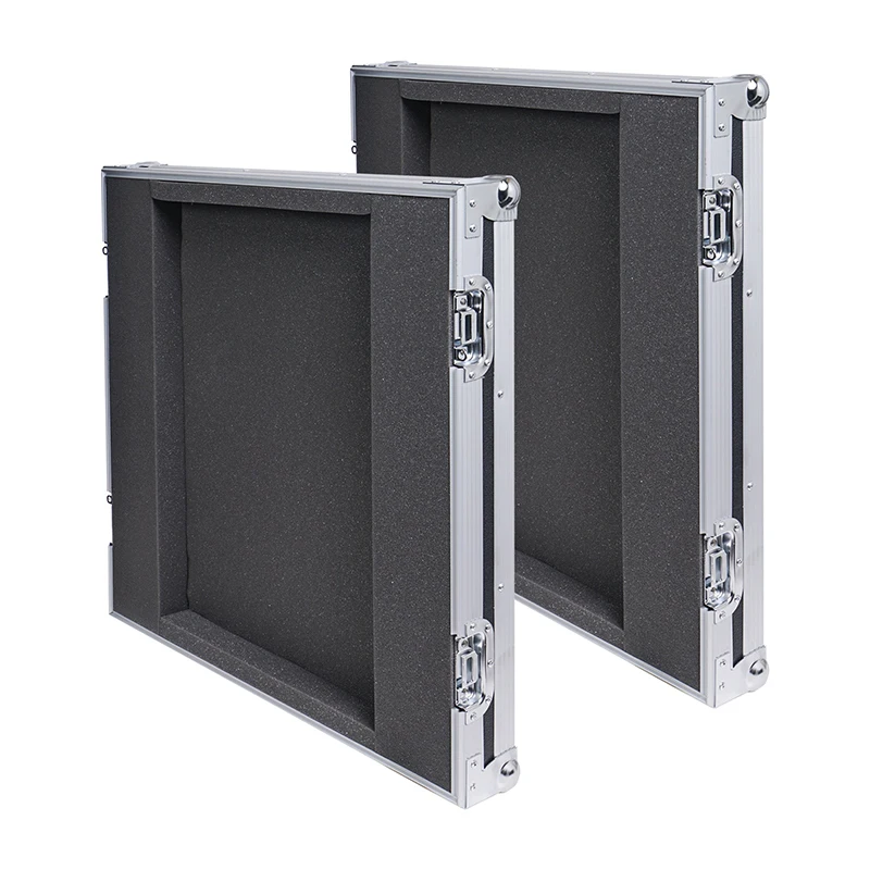 Aluminum ATA box Flight Road Transport case Shock Mount 12U ATA Rack Case With 2U Drawer