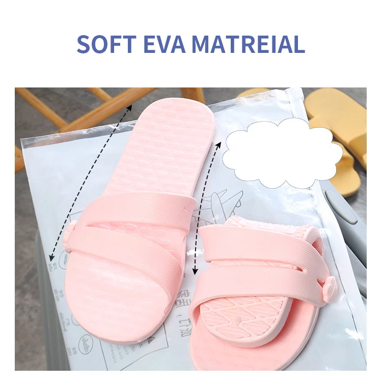 Light Weight Portable Folding Slippers For Travel Hotel Vocation Business Trip Women Bedroom Pedicure Foldable Slippers