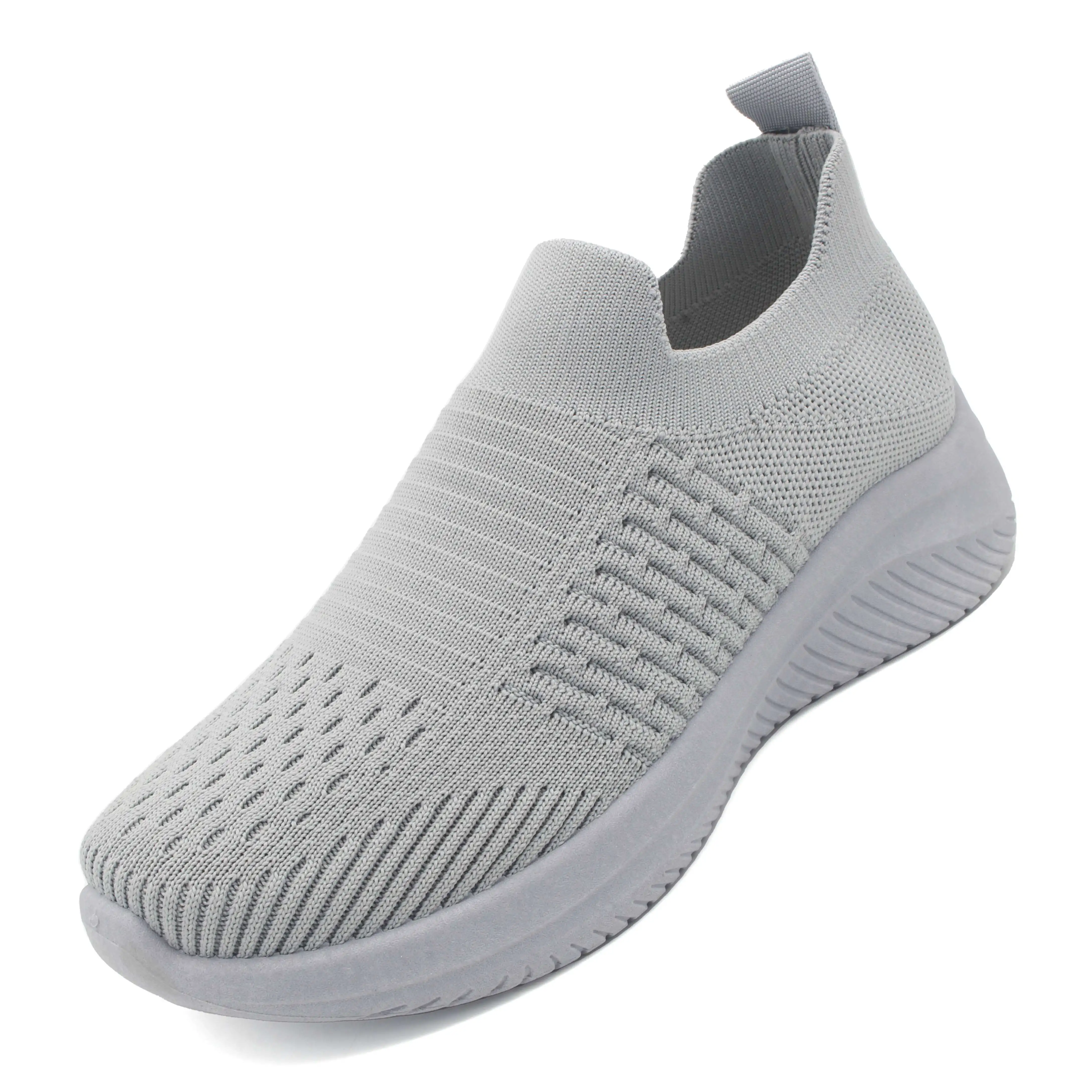 Multiple Colors Wholesale Knitted Breathable Casual Women Shoes Walking Style Women Shoes
