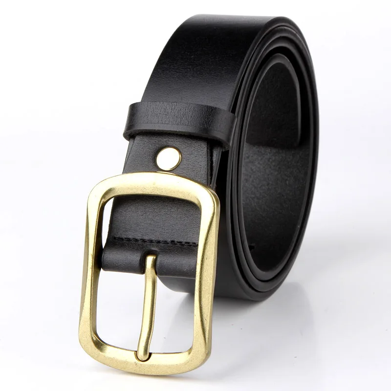 New Fashion Style Leather Jeans Belts Women Cowhide Lady Dress Belt With Pin Buckle Alloy for Wholesale