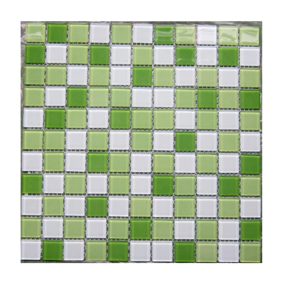 Mozaic tile mosaics green tile glass mosaic tiles for kitchen backsplash bathroom pool