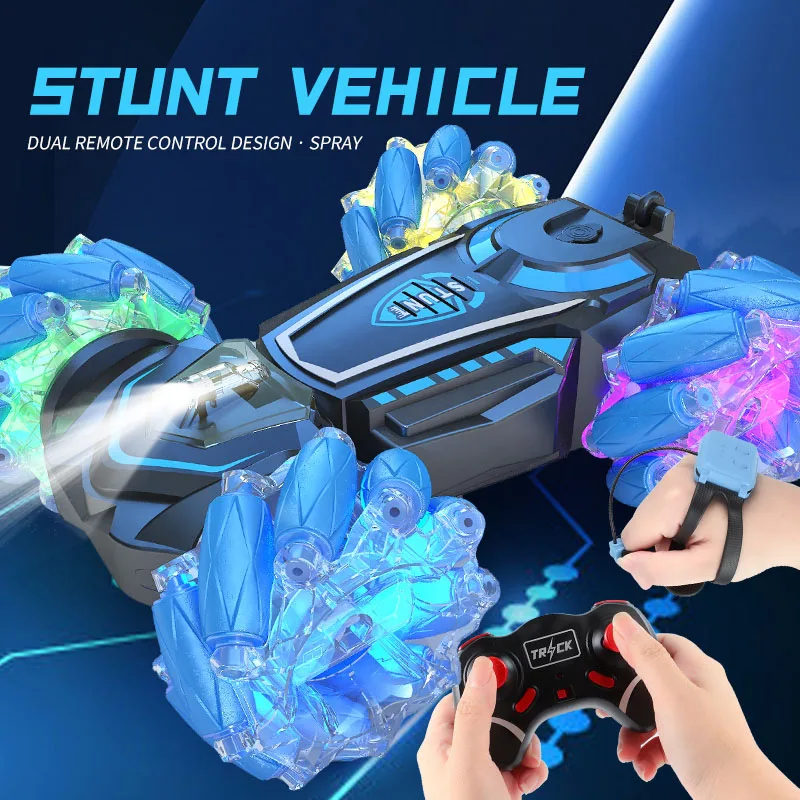 New 2.4Ghz Gesture Sensing Rc Stunt Car Double Side Drifting 360 Rotating Remote Rontrol Car