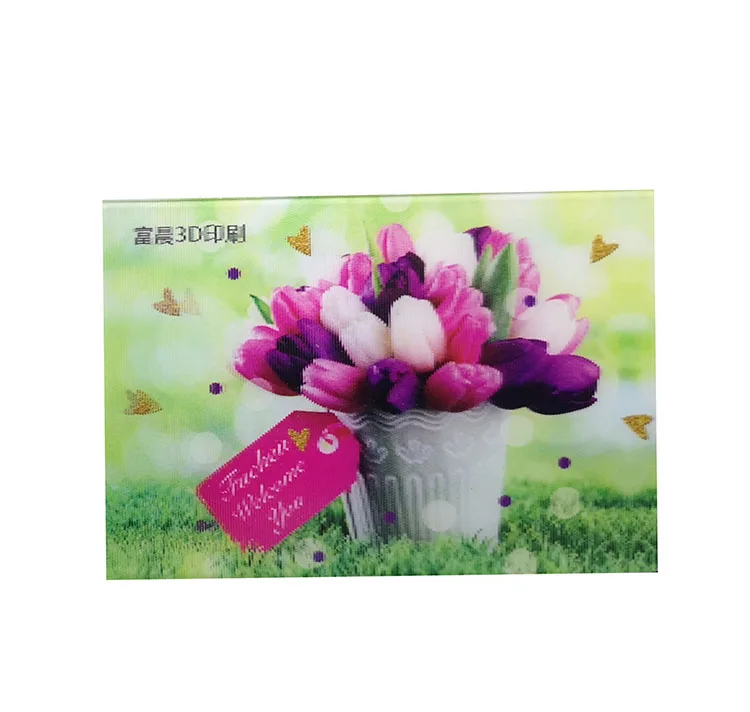 
Advertising lenticular 3D Card 3D printing business cards PET 3d lenticular business card 