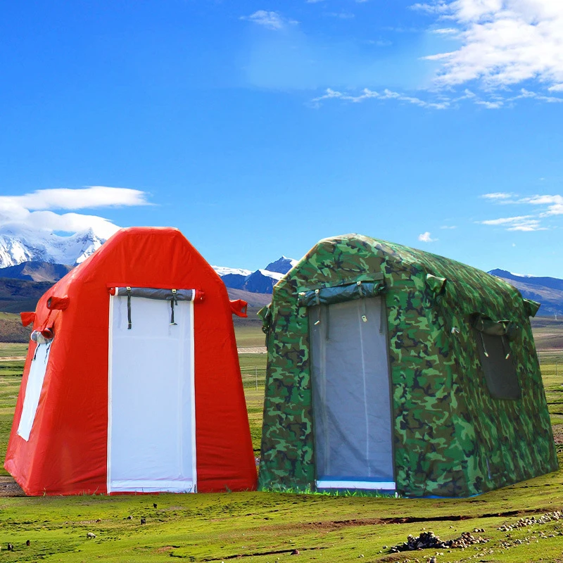 Tourism Inflatable Foldable Portable Double Layer Disaster Relief Camping Outdoor Tent