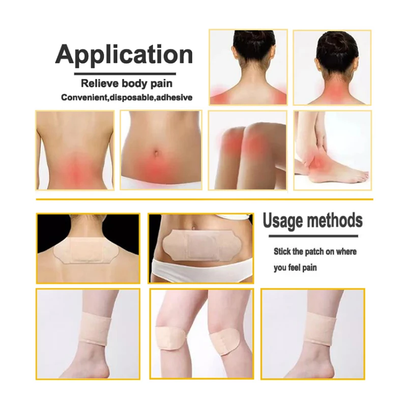 Biomagnetism disposable Chinese herbs health medical joints pain relief heat relief moxibustion patch