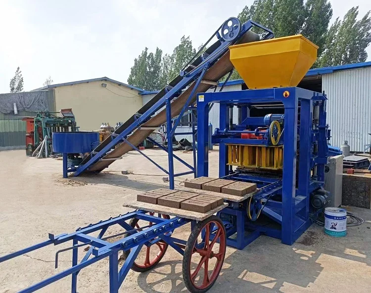 QT4-24 высокое качество лидер продаж ручная машина для производства кирпича из полых бетонных блоков 4 шт. оборудование в Китае 24s Южная Африка