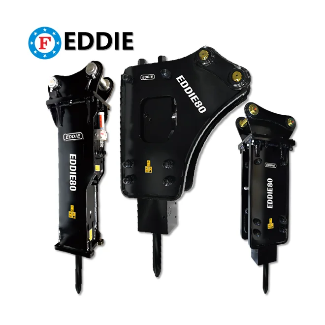 EDT EDDIE80 Hydraulic rock Breaker Hammer New Condition for Construction and Mining Industries