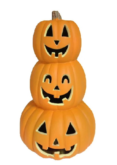 Wholesale at factory price Halloween fence lights Lighted Pumpkin Party Pumpkin head lamp