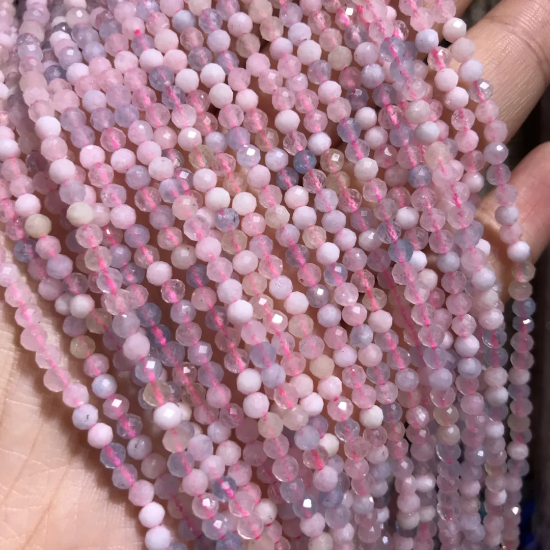 Factory Direct Supply 3mm faced crystal beads natural loose gemstones amethyst lapis lazuli beads for jewelry making