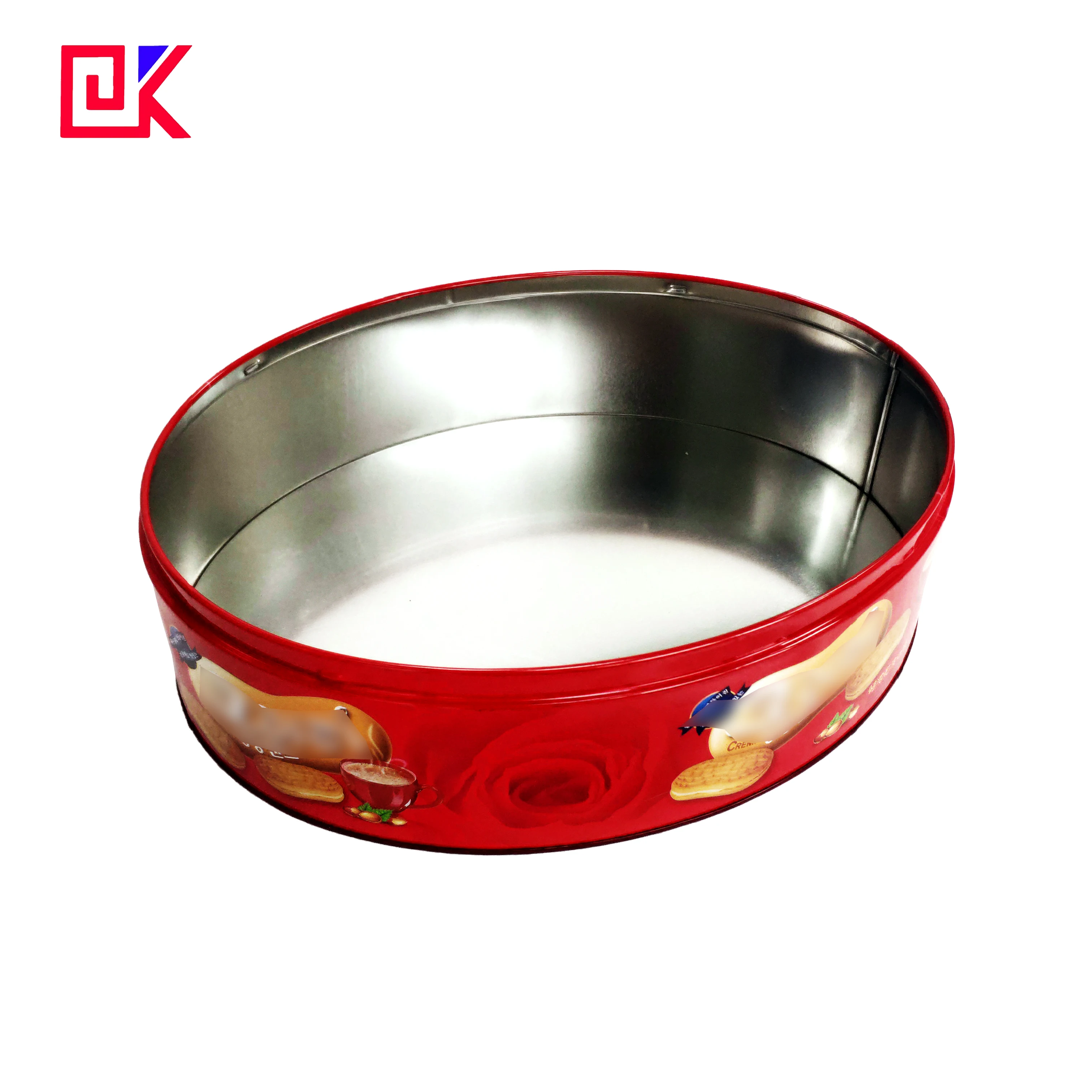Oval Printing Tinplate Can Biscuit Cookie Metal Packaging Tin Box