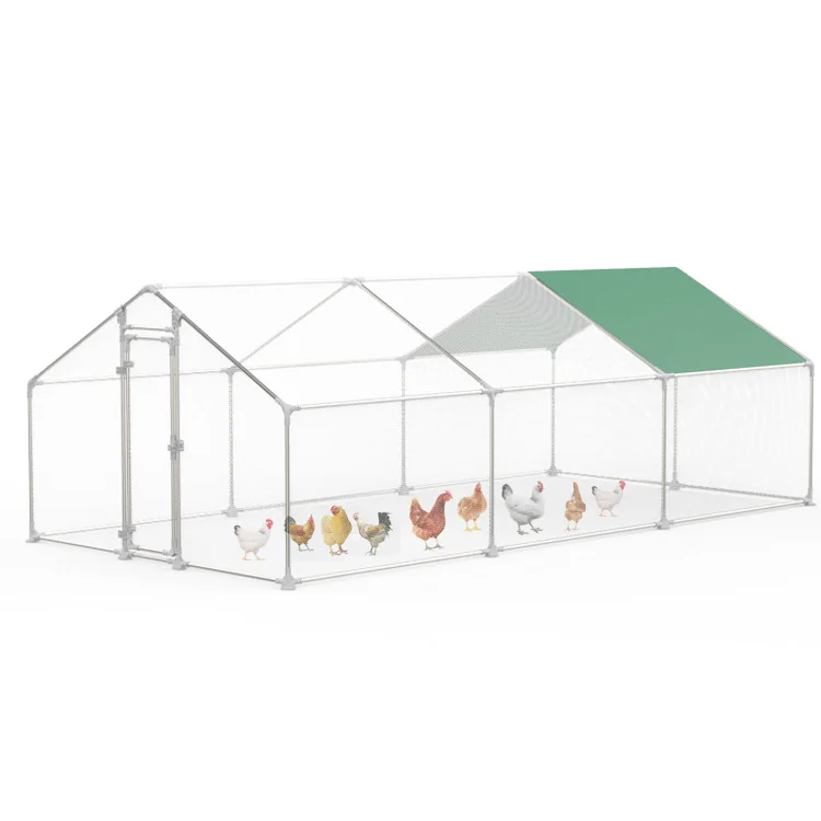 Poultry Rabbit Cage Run Metal Chicken Coop Laying Hens Chicken Coop Pet House For Sale