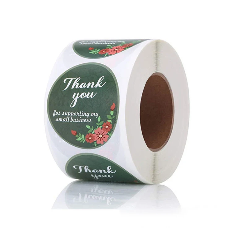 Custom round adhesive waterproof synthetic paper bottle label, roll logo label sticker printing