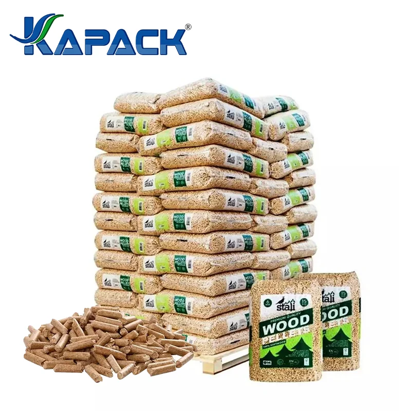 KAPACK Plus-A1 15KG 25KG Wood Pellets / Wood Pellet Size 6mm 8mm Export worldwide 2KG Sample Order Directly Pay