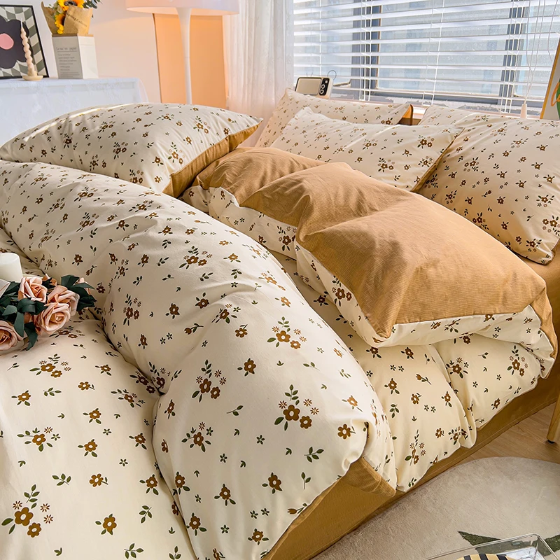 best selling 100% cotton pattern printed bedding set