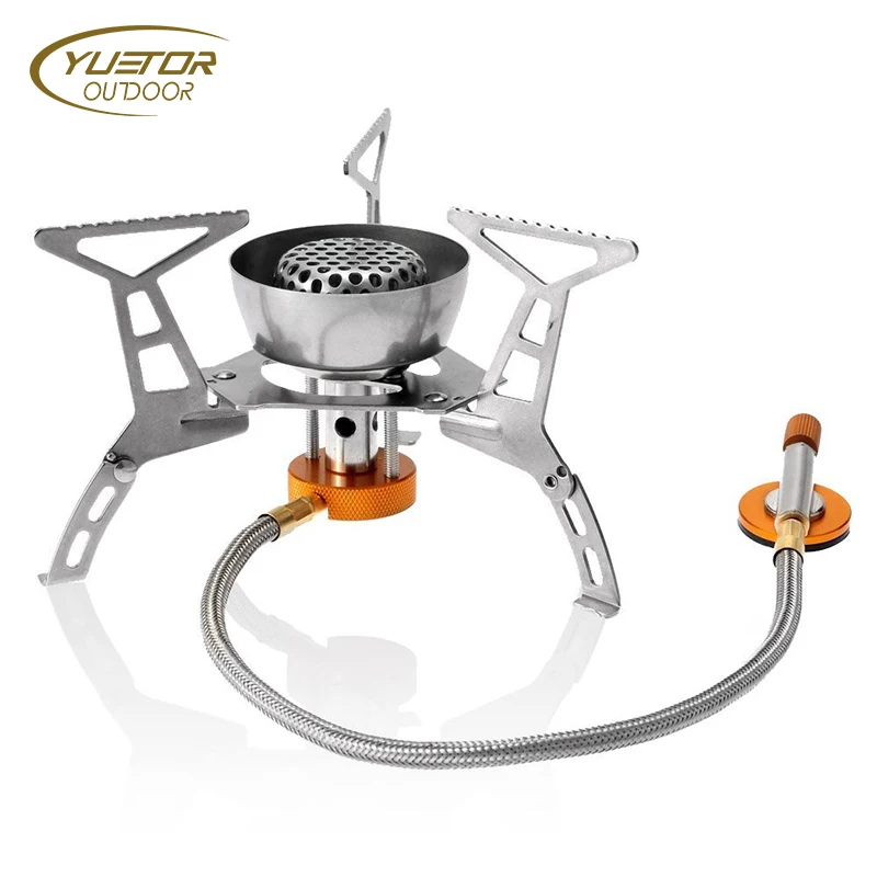 Camping stove gas burner Backpack Gas Stove with Convenient Piezo Ignition