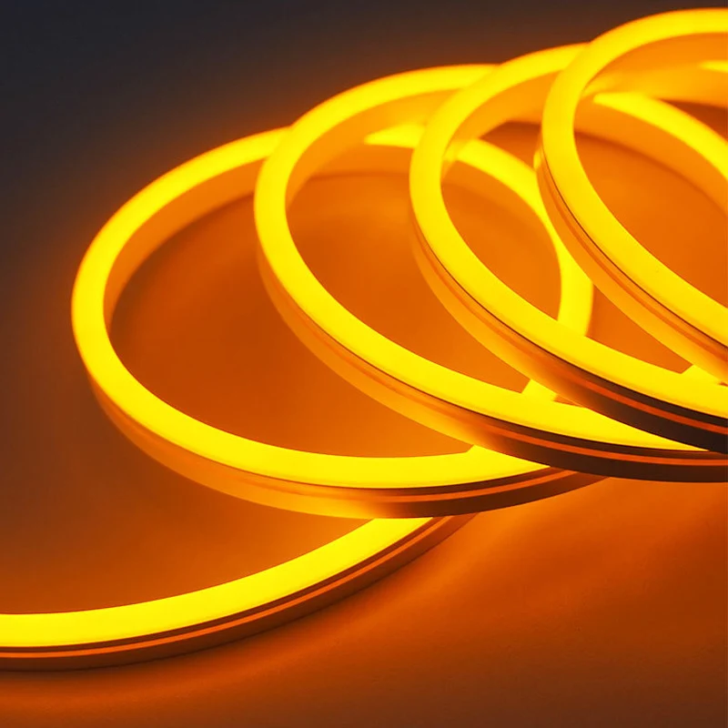 LED neon light strip 12V shaped line light waterproof 5 meter set flexible 6*12 RGB silicone rope light