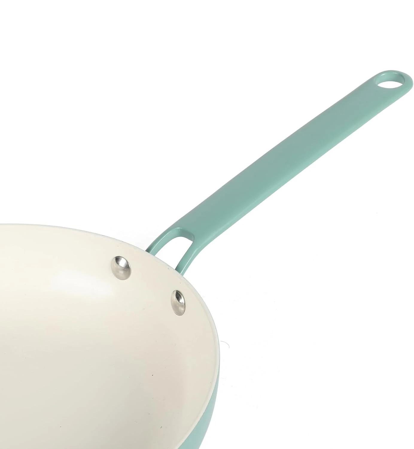 Wholesale Premium Healthy Nonstick PFOA Free Ceramic Interior 12 Pieces 3003 Aluminum ceramic Pots and Pans Cookware Set - Teal