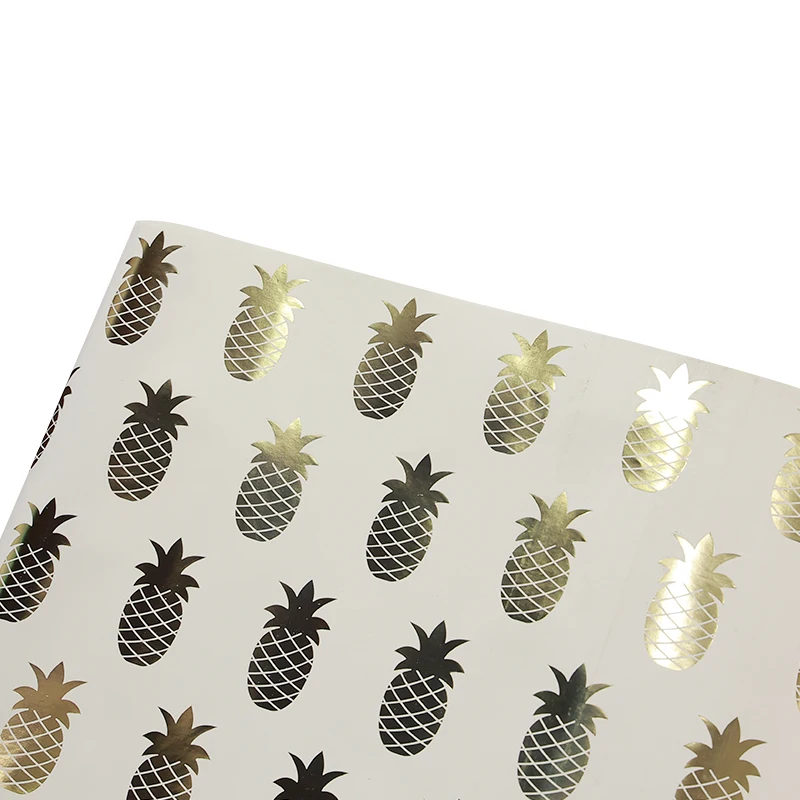 Low Moq Flower Wrapping Paper Bouquets Hot Foil Wholesale Custom Wrapping Paper Rolls