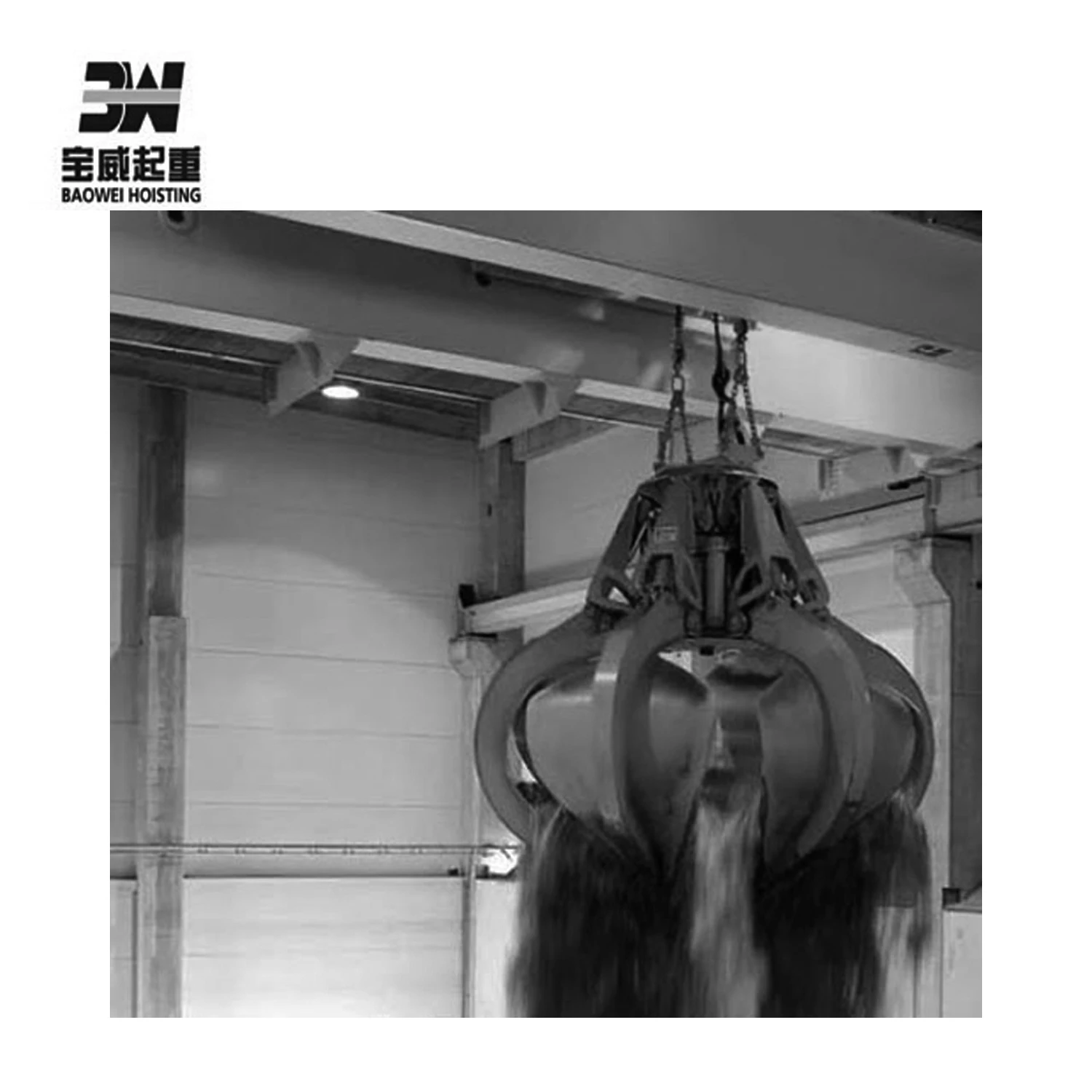 130T waste handling grab bucket overhead crane supplier  used to grab and stack daily domestic waste in incineration plant