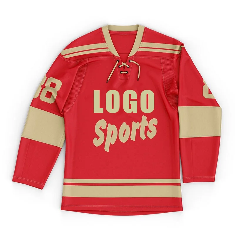 custom logo practice hockey jersey for men