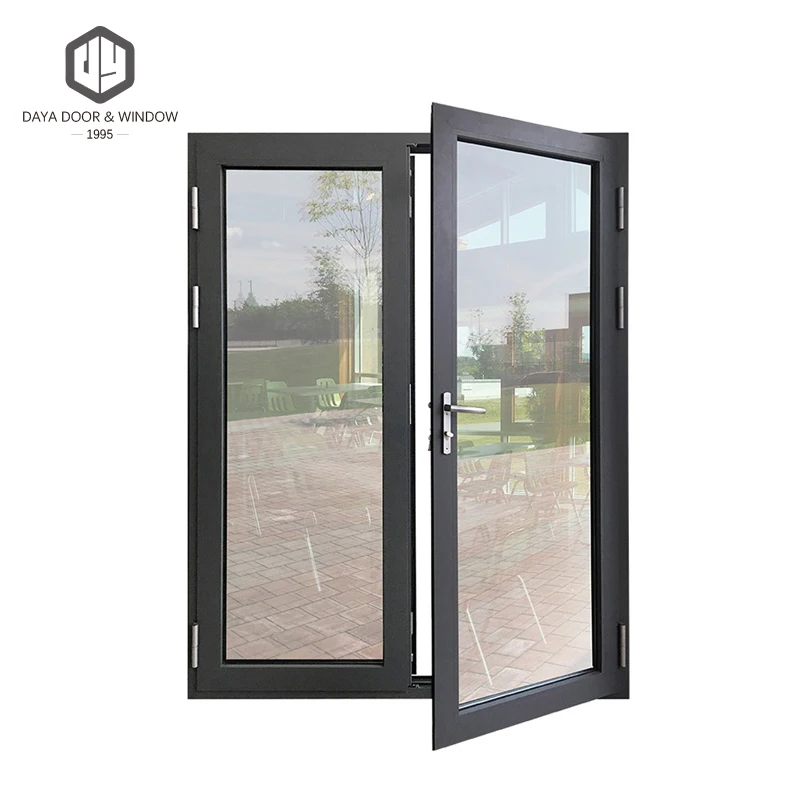 
Factory customized thermal break aluminum alloy arched double door 