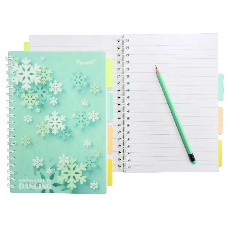 High quality pp spiral notebook customized spiral notebook printing with spiral