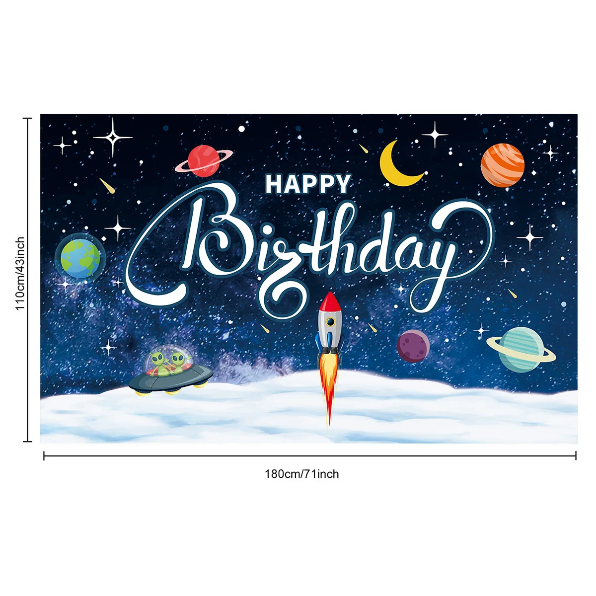 Happy birthday fabric banner backdrop photo photography background for boy girl