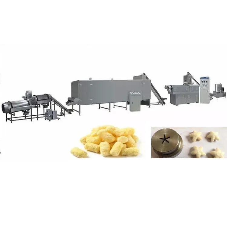 low price of corn puff making machine min puff making machines corn dough extruder snack machine