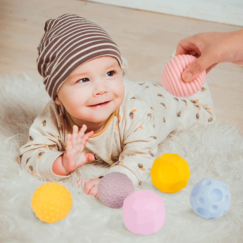 Multi Soft Gift Pack textured sensory ball set baby bath toys for Baby Squeeze Water 6 to 12 Months kids Toddlers Training