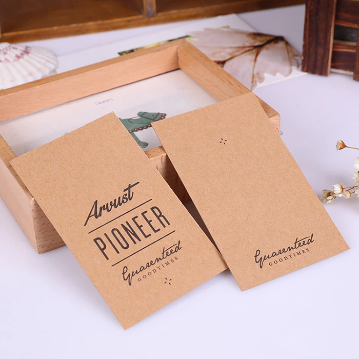 Printing Design Jeans Labels for Apparel Coated Paper Kraft Labels Hang Tag with Barcode QR Code for pants, Tshirt, garment