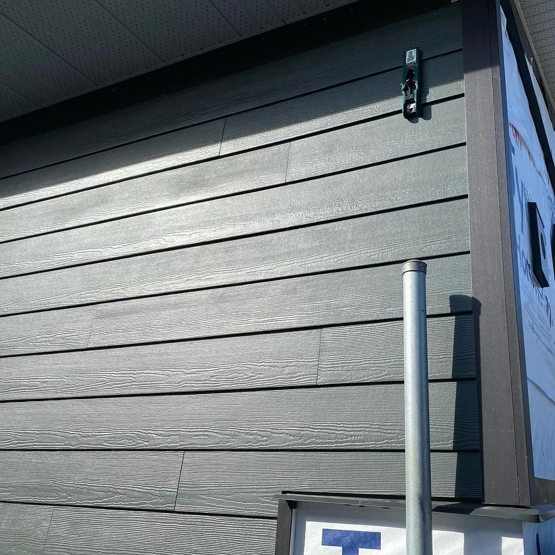 Exterior Asbestos Free 8mm Wood Grain fiber cement Plank lap siding