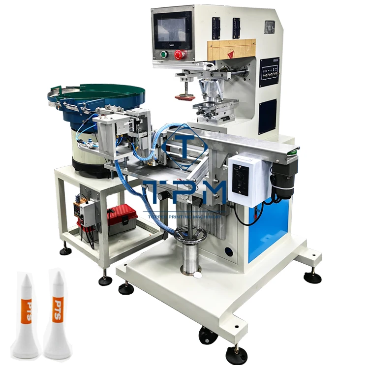 Automatic custom golf tees plastic wooden oil top and side pad printing printer machine