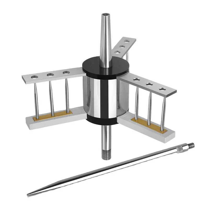 Stainless steel rod with wide range lightning protection rod end for household construction