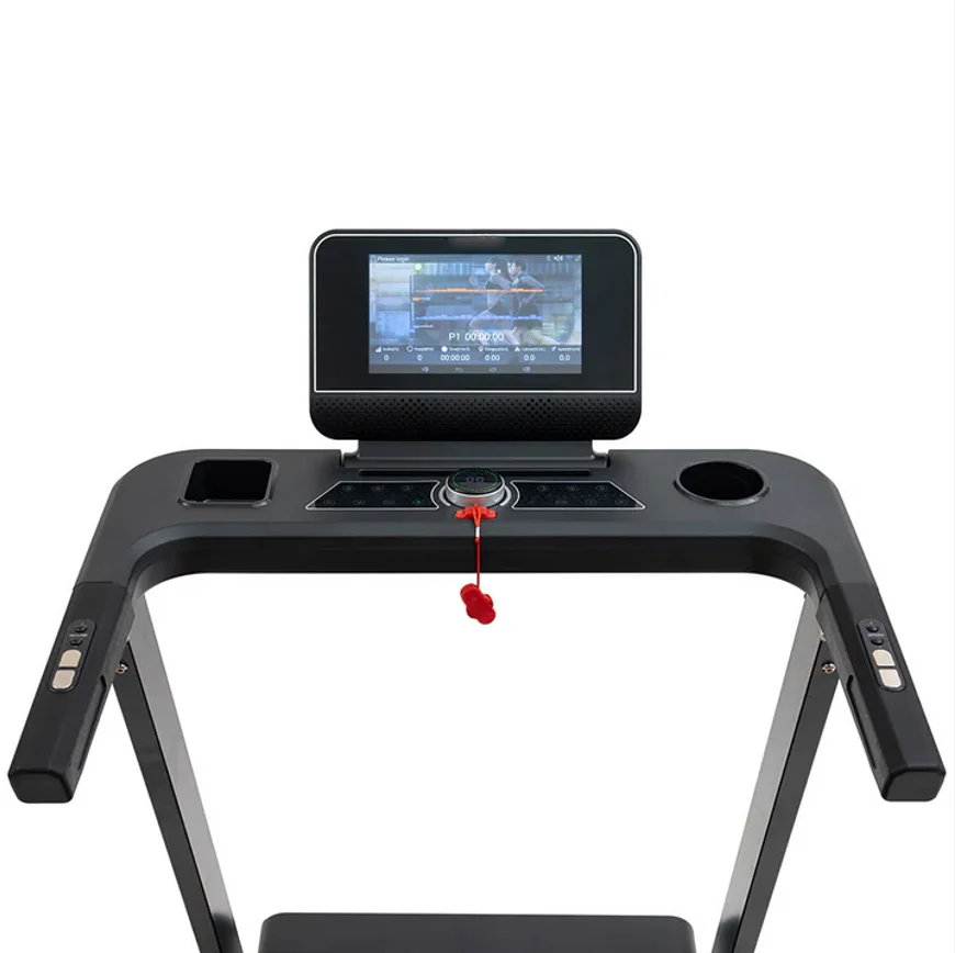 Luckystar 1 Year Warranty Cardio Sport Running Machine Electric Folding Smart Treadmill With TV