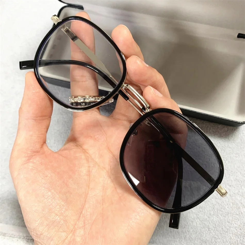 photochromic lens anti blue light round brown tawny retro photo grey lenses 2024 computer optical girls women transition glasses